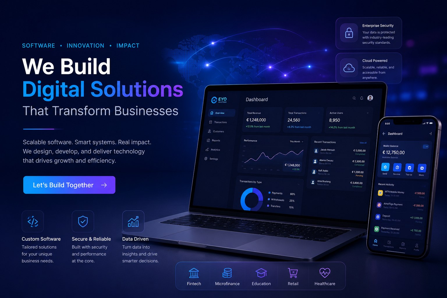 We build scalable tech for real-world impact